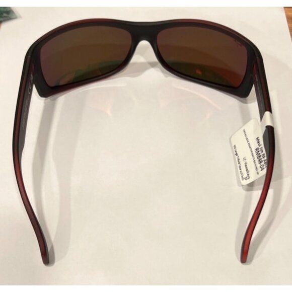 NEW Maui Jim RXABLE RM 848-04 Hawaii Lava Matte Black Sunglasses W/ Red Interior - Picture 5 of 7